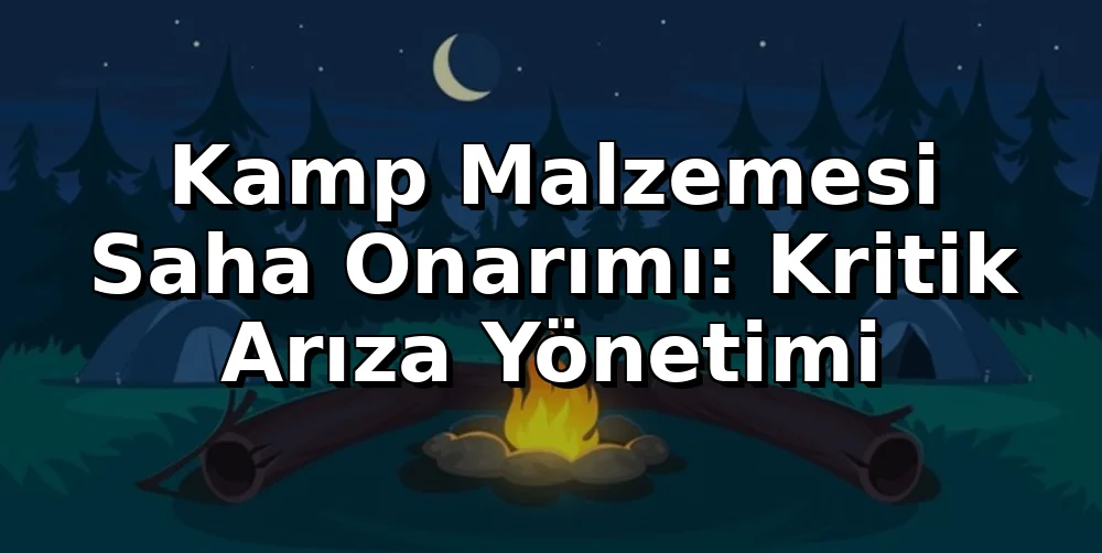Kamp Malzemesi Saha Onarımı: Kritik Arıza Yönetimi