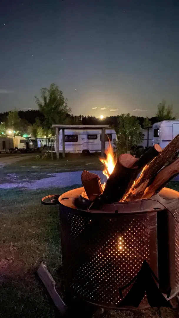 Forest Lake Caravan Camping Fotoğrafı