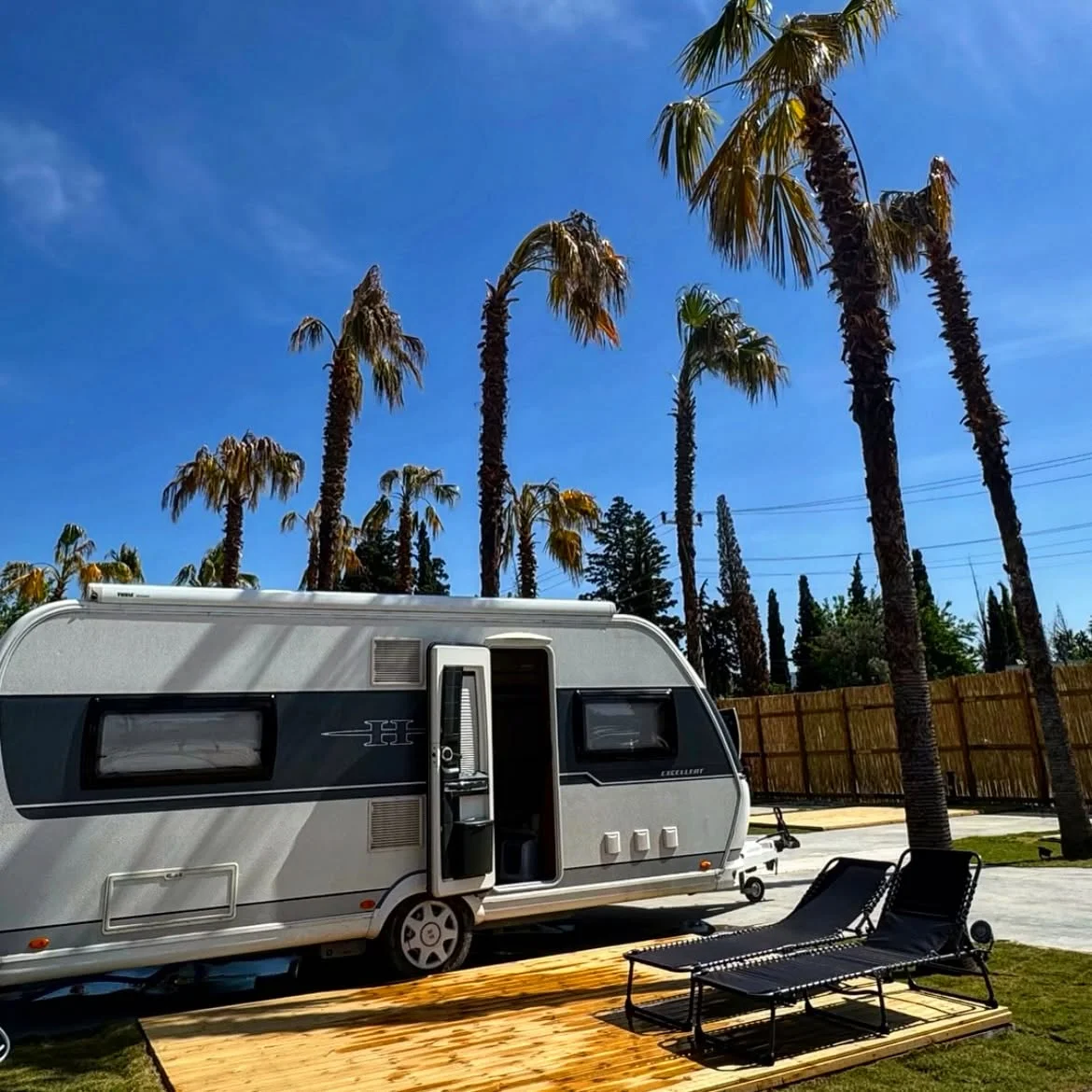 Karavan konaklama alanı