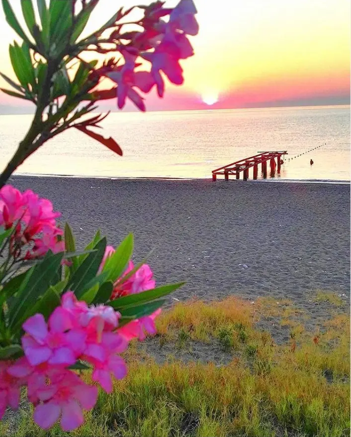 Kaftan Karavan Camping sahil günbatımı