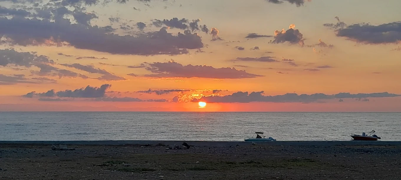 Kumsal Camping deniz gün batımı
