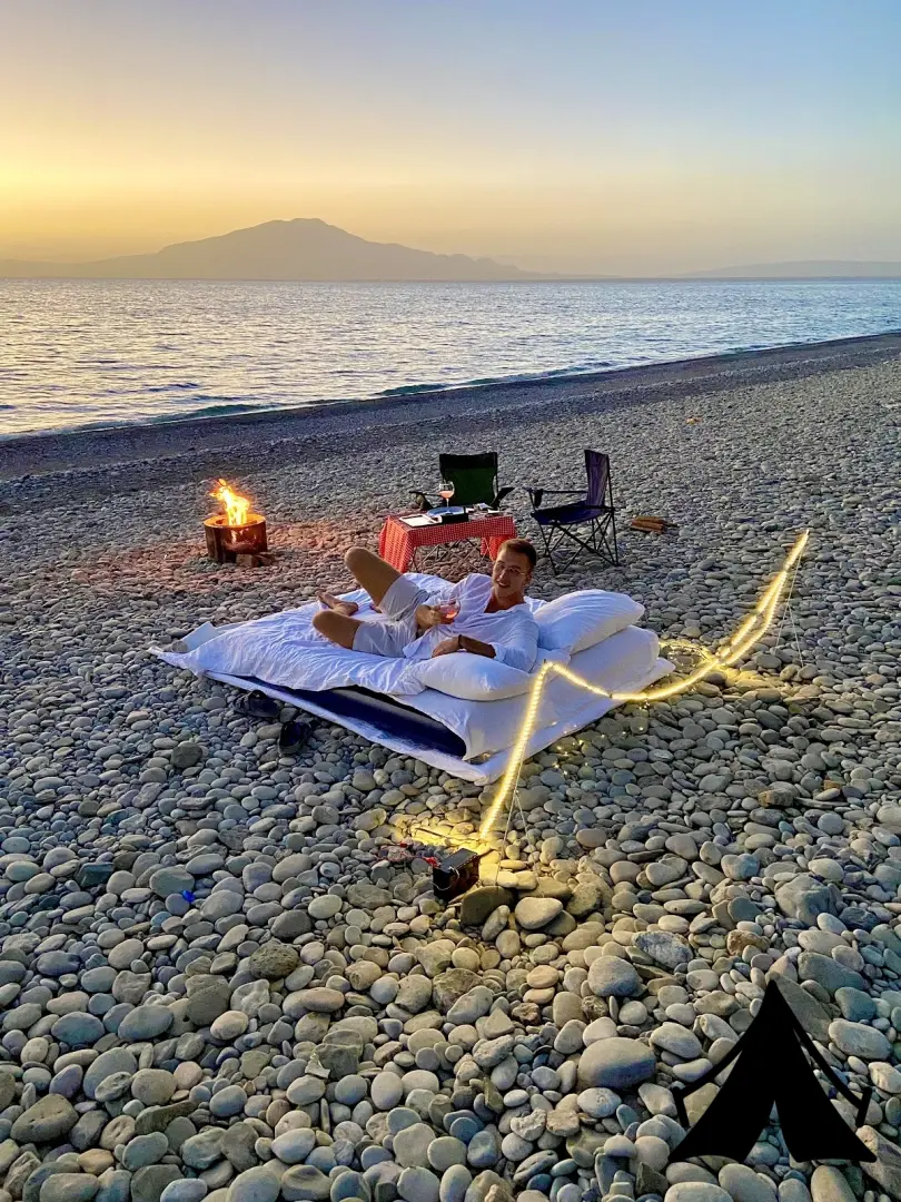 Saklı vadi kamp ve piknik alanı Fotoğrafı