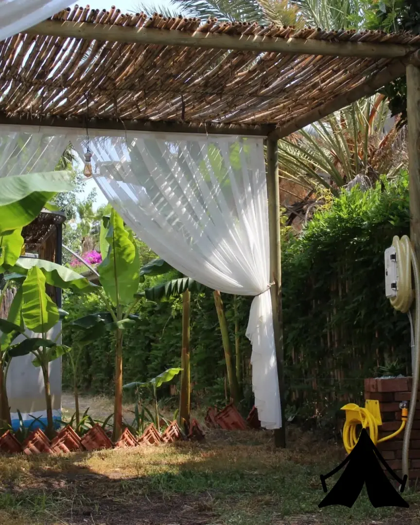 bambu kamp Fotoğrafı