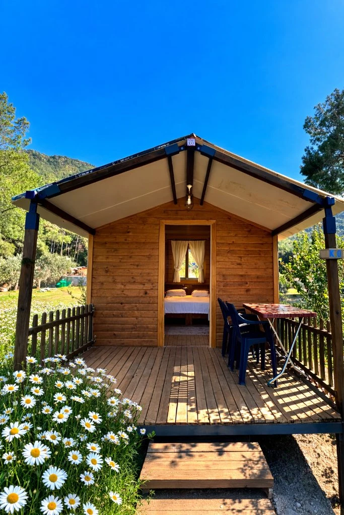 Adrasan ahşap bungalov ev